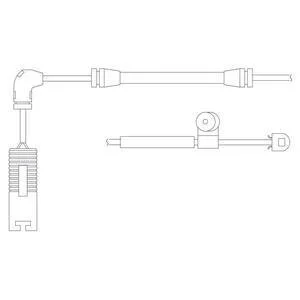Датчик износа торм. колодок BMW 3(E46) 98- перед. (1 шт.) Delphi LZ0150