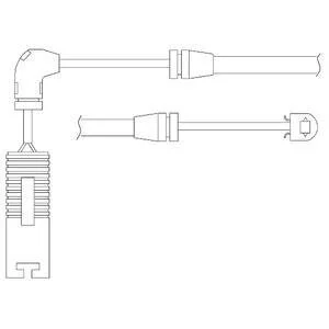 Датчик износа торм. колодок BMW 3(E46) 00- перед. (1 шт.) Delphi LZ0156