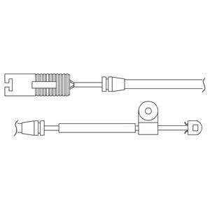 Датчик износа торм. колодок BMW X5(E53) 01- перед. (1 шт.) Delphi LZ0158