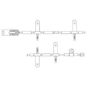 Сигнализатор, износ тормозных колодок Delphi LZ0165