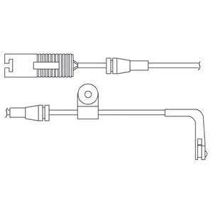 Датчик износа торм. колодок BMW 5(E39) -04 задн. (1 шт.) Delphi LZ0168