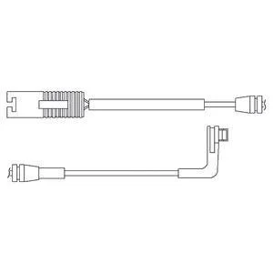 Датчик износа торм. колодок BMW 1(E81)/5(E90) 03- задн. (1 шт.) Delphi LZ0179