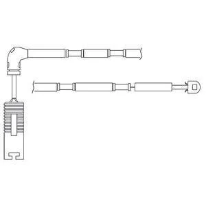 Датчик износа торм. колодок BMW X3(E83) 04- задн. (1 шт.) Delphi LZ0181