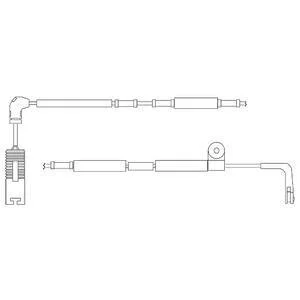 Датчик износа торм. колодок LAND ROVER RANGE ROVER -12 задн. (1 шт.) Delphi LZ0196