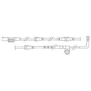 Датчик износа торм. колодок LAND ROVER RANGE ROVER SPORT 05- перед. (1 шт.) Delphi LZ0203