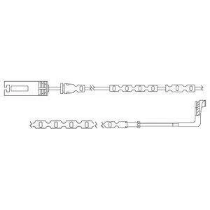 Датчик зносу,гальм.колодки Delphi LZ0216