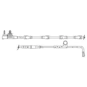 Датчик зносу,гальм.колодки Delphi LZ0281