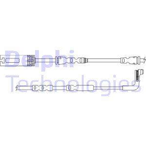 Датчик зносу,гальм.колодки Delphi LZ0289
