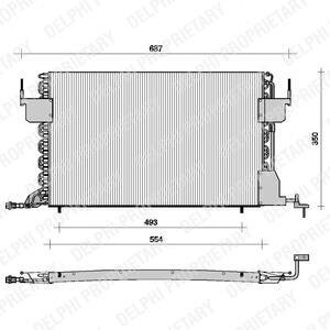 Конденсер кондиціонера Delphi TSP0225021