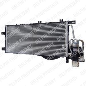 OPEL конденсатор кондиціонера Combo Tour,Corsa C 1.3/1.7CDTI 04- Delphi TSP0225498