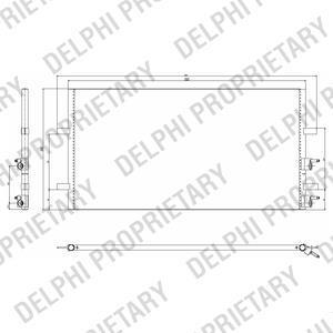 Конденсер кондиціонера Delphi TSP0225640