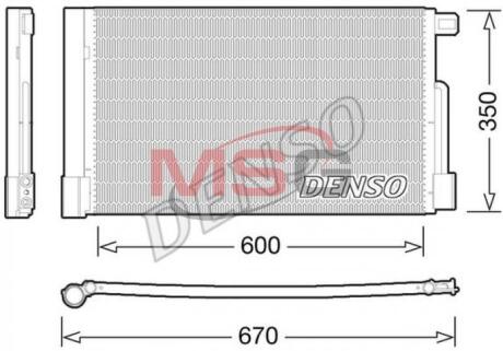 - Конденсер кондиціонера DENSO DCN01004