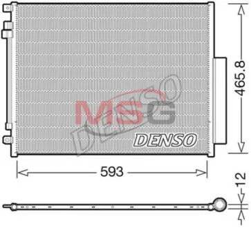 - Конденсер кондиціонера DENSO DCN01005
