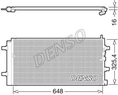 Конденсер кондиціонера DENSO DCN02002