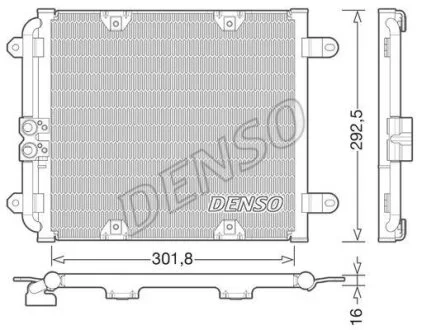 - Конденсер кондиціонера DENSO DCN02028