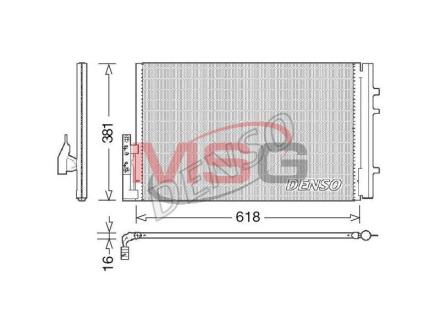 - Конденсер кондиціонера DENSO DCN05014