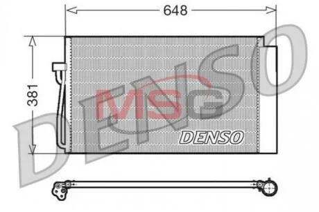 - Конденсер кондиціонера DENSO DCN05017