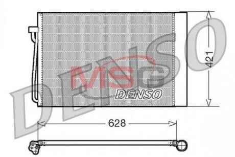 - Конденсер кондиціонера DENSO DCN05018