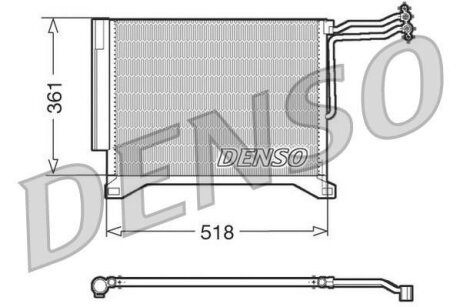 - Конденсер кондиціонера DENSO DCN05100