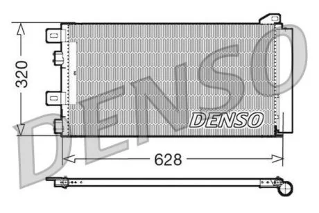 - Конденсер кондиціонера DENSO DCN05101