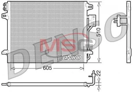 - Конденсер кондиціонера DENSO DCN06006