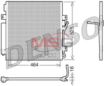 - Конденсер кондиціонера DENSO DCN06011