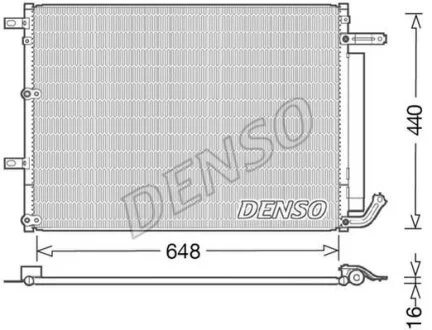 - Конденсер кондиціонера DENSO DCN06018