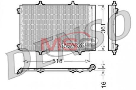 - Конденсер кондиціонера DENSO DCN07013