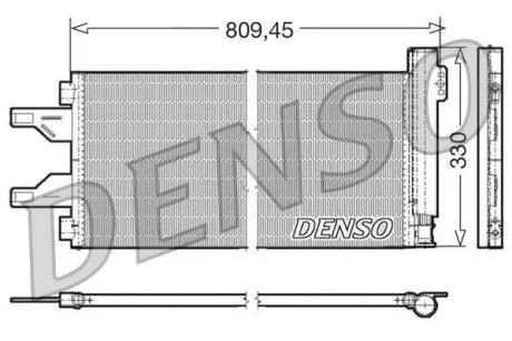 - Конденсер кондиціонера DENSO DCN07050
