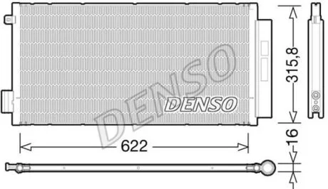 - Конденсер кондиціонера DENSO DCN09044