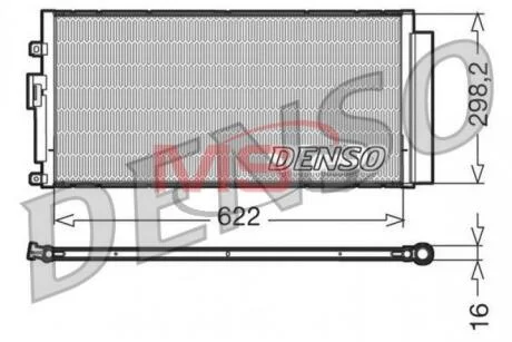 - Конденсер кондиціонера DENSO DCN09046