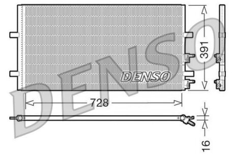 - Конденсер кондиціонера DENSO DCN10017