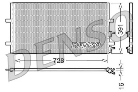 - Конденсер кондиціонера DENSO DCN10017