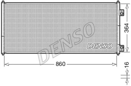- Конденсер кондиціонера DENSO DCN10032