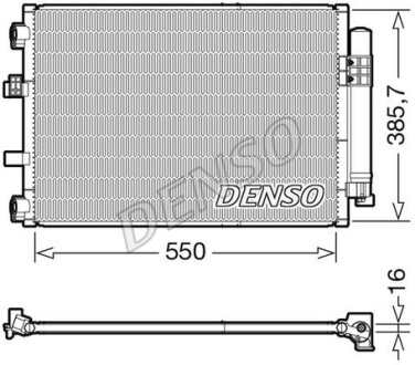 Радіатор кондиціонера FORD Focus III 11-18, C-MAX 10-19 DENSO DCN10043