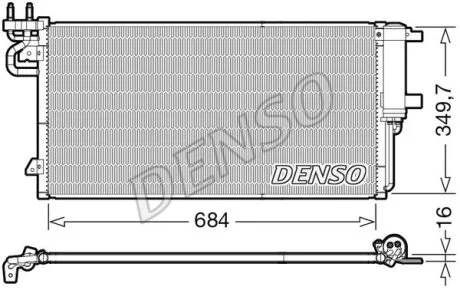 Радіатор кондиціонера DENSO DCN10045