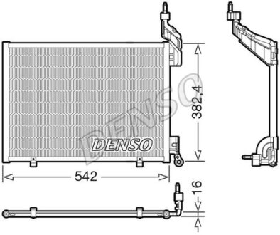 Радіатор кондиціонера DENSO DCN10048