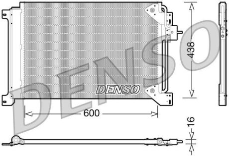 - Конденсер кондиціонера DENSO DCN12004