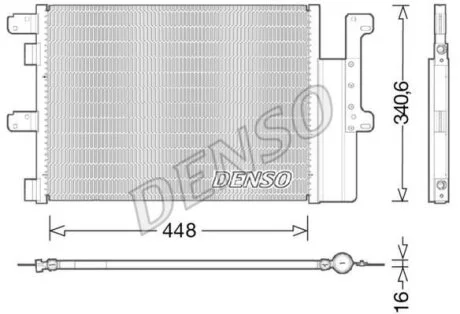 Конденсатор, система кондиціонування повітря DENSO DCN12102