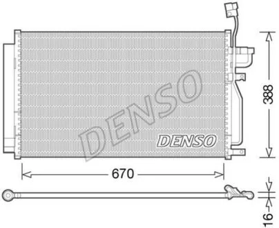- Конденсер кондиціонера DENSO DCN15002