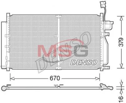 - Конденсер кондиціонера DENSO DCN15003