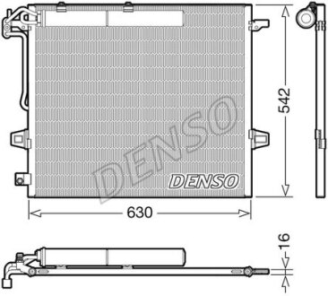 Радиатор кондиционера MERCEDES-BENZ G-CLASS (W461) 10-, GL-CLASS (X164) 06-12, M-CLASS (W164) 05-1 DENSO DCN17057