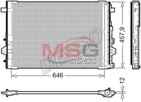Радіатор кондиціонера DENSO DCN17059