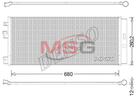 - Конденсер кондиціонера DENSO DCN20023