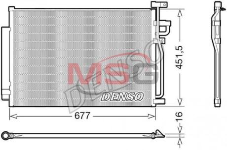 Радіатор кондиціонераOPEL ANTARA (L07) 06-, CHEVROLET CAPTIVA (C100, C140) 06- DENSO DCN20040