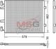 Радіатор кондиціонера 1.9DCI 8V, 2.0DCI 16V RENAULT Trafic 00-14, NISSAN Primastar 02-14, OPEL Vivaro 01-14 DENSO DCN20041 (фото 1)
