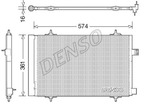 - Конденсер кондиціонера DENSO DCN21019