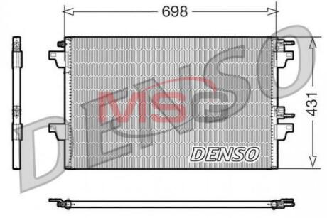 - Конденсер кондиціонера DENSO DCN23021