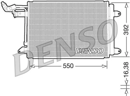 Конденсер кондиціонера DENSO DCN32002 (фото 1)