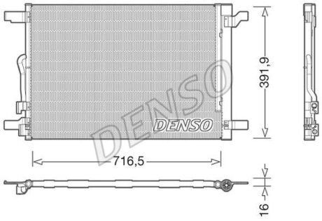 - Конденсер кондиціонера DENSO DCN32024